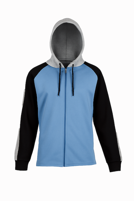 Colour Blocked Fishtail Hoody