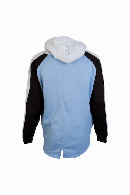 Colour Blocked Fishtail Hoody